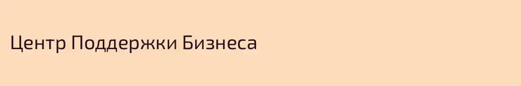 Центр Поддержки Бизнеса